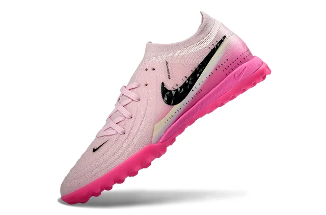 Nike Gripknit Turf Chaussures de football roses et noires en tricot pour pelouse artificielle 3