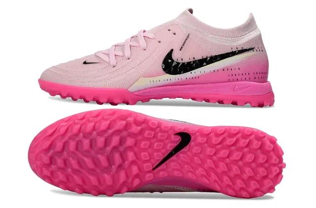 Nike Gripknit Turf Chaussures de football roses et noires en tricot pour pelouse artificielle 6