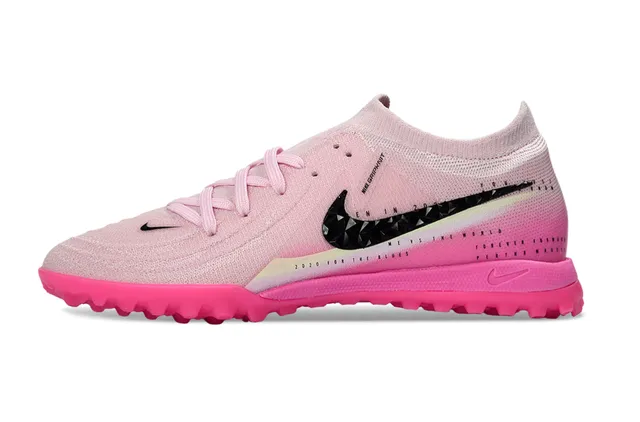 Nike Gripknit Turf Chaussures de football roses et noires en tricot pour pelouse artificielle 7