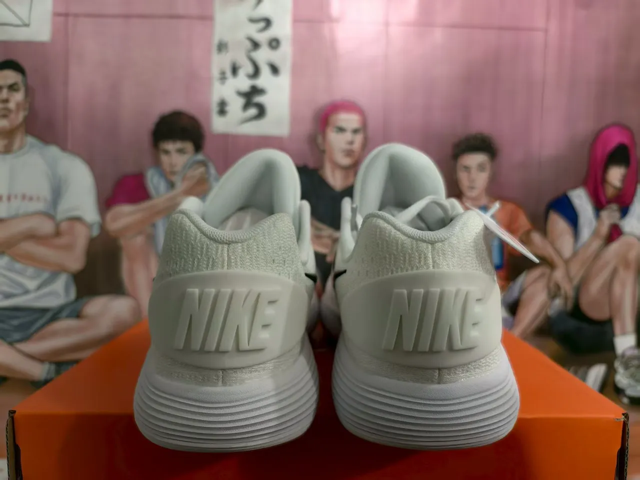 Nike Hyperdunk White Black Low-Top Silhueta Tricô Superior Tênis de Basquete 4