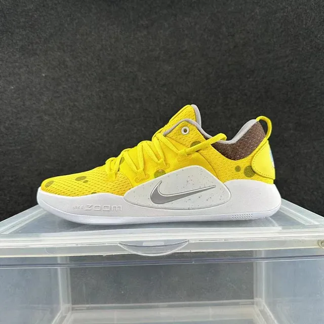 Nike Hyperdunk X Low SpongeBob Yellow Green Spot Basketball Shoes 2