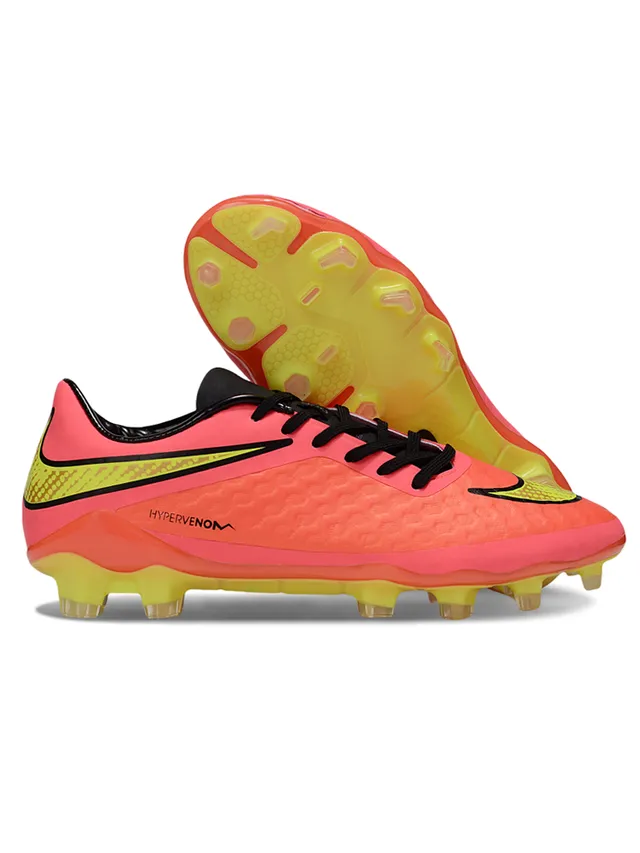 Nike HyperVenom Blanc Bleu Bas Lacets Synthétique Texturé Supérieur Terrain Ferme Chaussures de Football 5