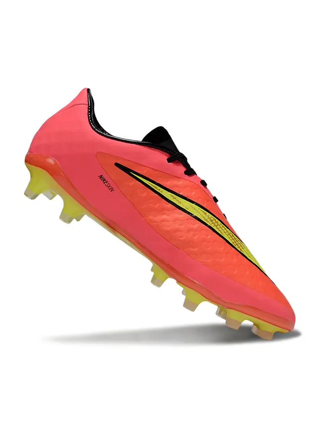 Nike HyperVenom Blanc Bleu Bas Lacets Synthétique Texturé Supérieur Terrain Ferme Chaussures de Football 16