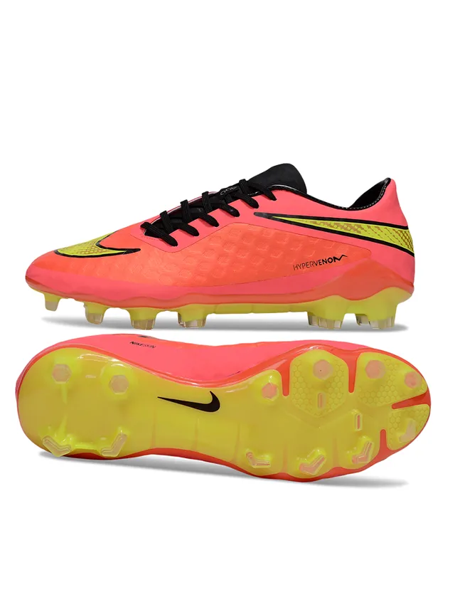 Nike HyperVenom Blanc Bleu Bas Lacets Synthétique Texturé Supérieur Terrain Ferme Chaussures de Football 20