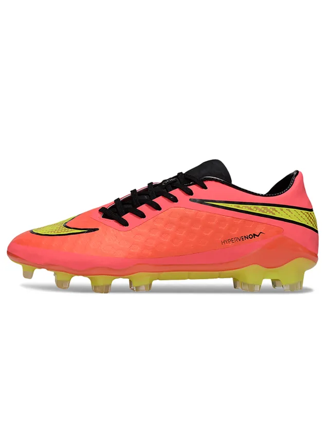Nike HyperVenom Blanc Bleu Bas Lacets Synthétique Texturé Supérieur Terrain Ferme Chaussures de Football 21
