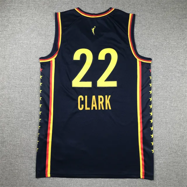 Maillot Nike Indiana Fever Nike Explorer Edition bleu marine/jaune/rouge 2
