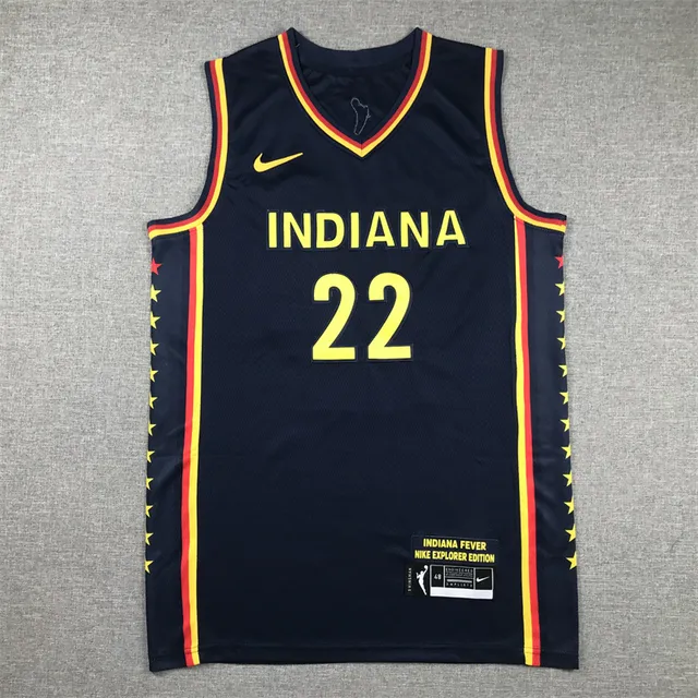 Maillot Nike Indiana Fever Nike Explorer Edition bleu marine/jaune/rouge 3