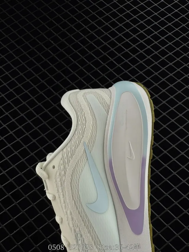 Nike Journey Run Off-White Light Blue Lavender Running Shoes 4