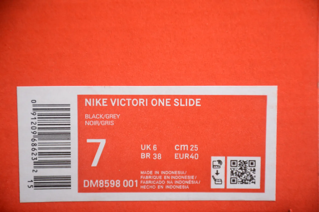 Nike Kawa Slide White Black Orange Slippers 2