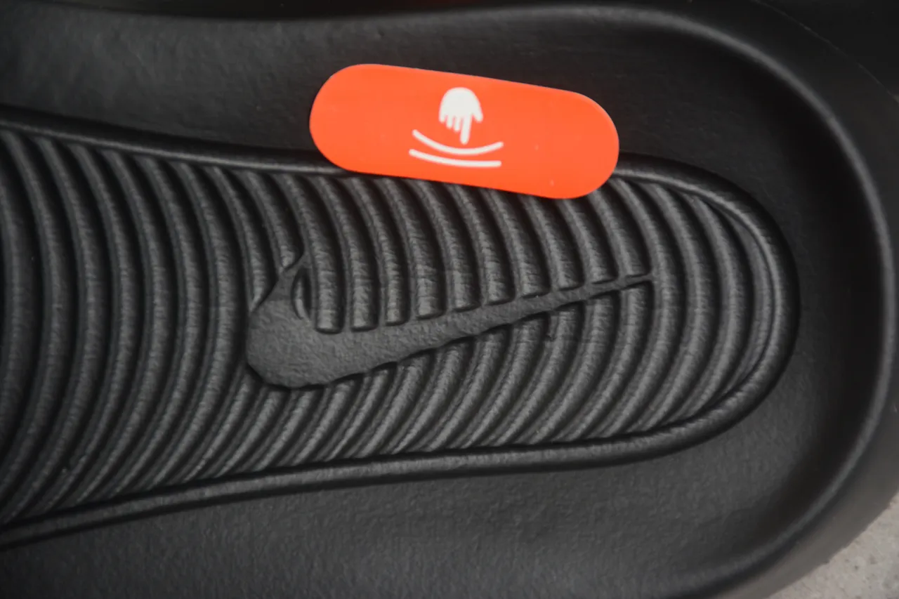 Nike Kawa Slide White Black Orange Slippers 3