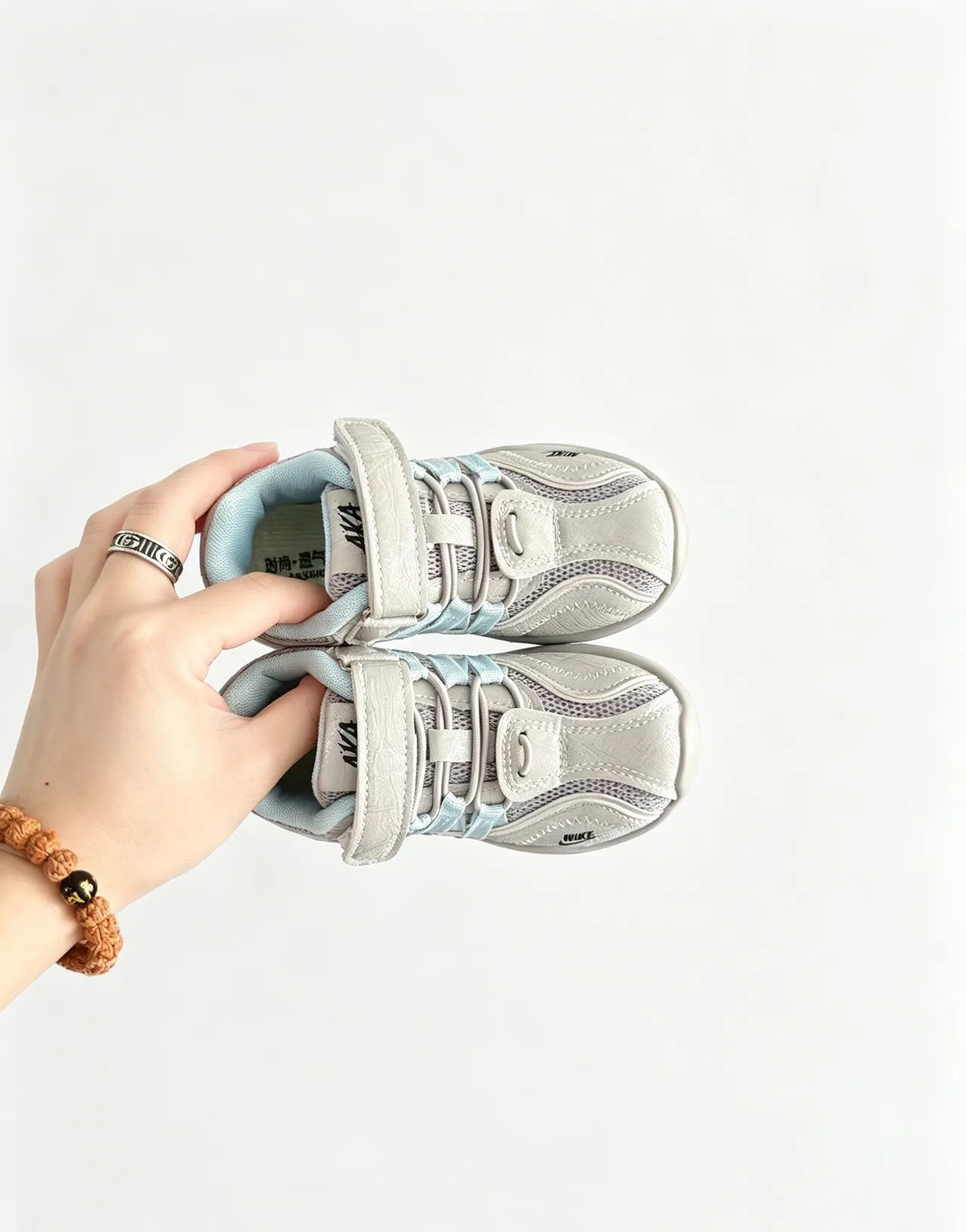 Nike Kids Velcro Strap Lifestyle Sneakers 3
