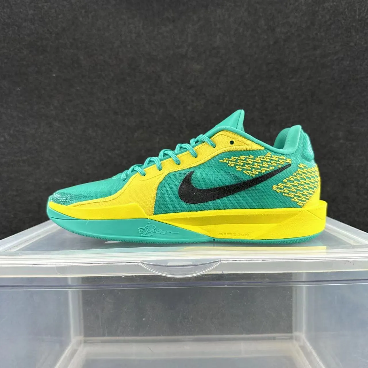 Nike Kobe AD Teal Yellow tênis de basquete 2