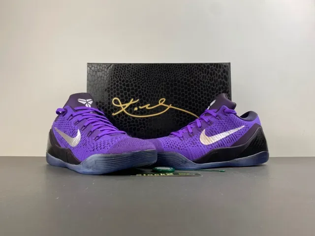 Nike Kobe Basketball Shoe Purple Black Silver Basketball Shoes 13