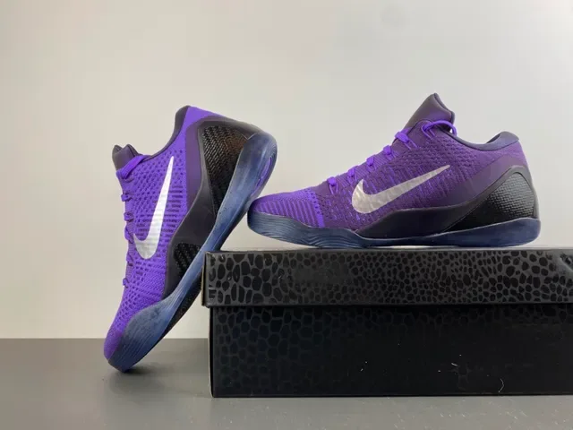 Nike Kobe Basketball Shoe Purple Black Silver Basketball Shoes 14