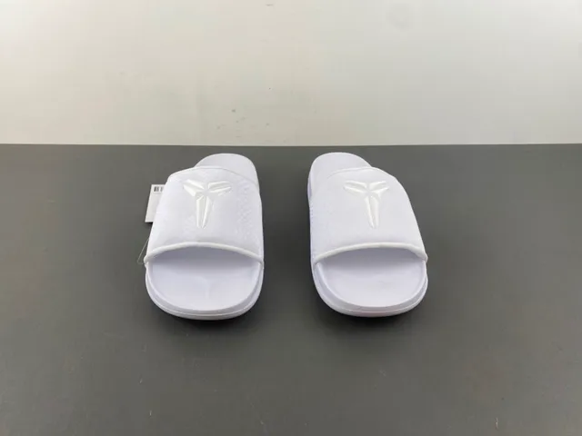 Nike Kobe Slide White Textured Strap Slipper 6