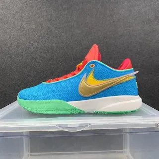 Nike Kyrie नीला लाल संरचित बुनाई बहुरंगी बास्केटबॉल जूते
