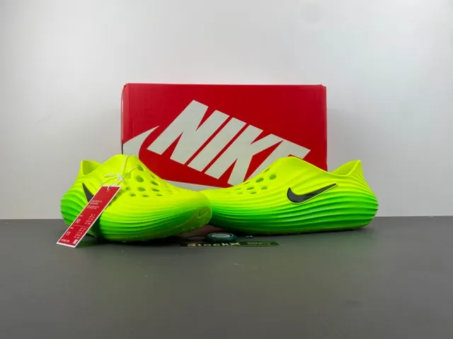 Nike Mayfly Run Neón Verde Lima Espuma Moldeada Zueco 11