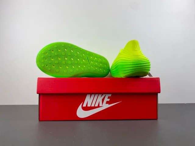 Nike Mayfly Run Neón Verde Lima Espuma Moldeada Zueco 14
