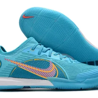 Nike Mercurial নীল কমলা লো-কাট ইন্ডোর কোর্ট সিলুয়েট টেক্সচার্ড সিন্থেটিক মেশ উপরের স্নিকার