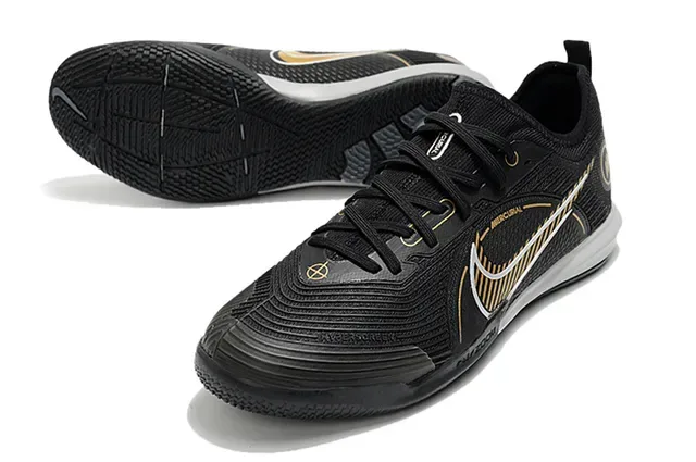 Nike Mercurial Blue Orange Low-Cut Indoor Court Silhouette Textured Synthetic Mesh Upper Sneakers 17