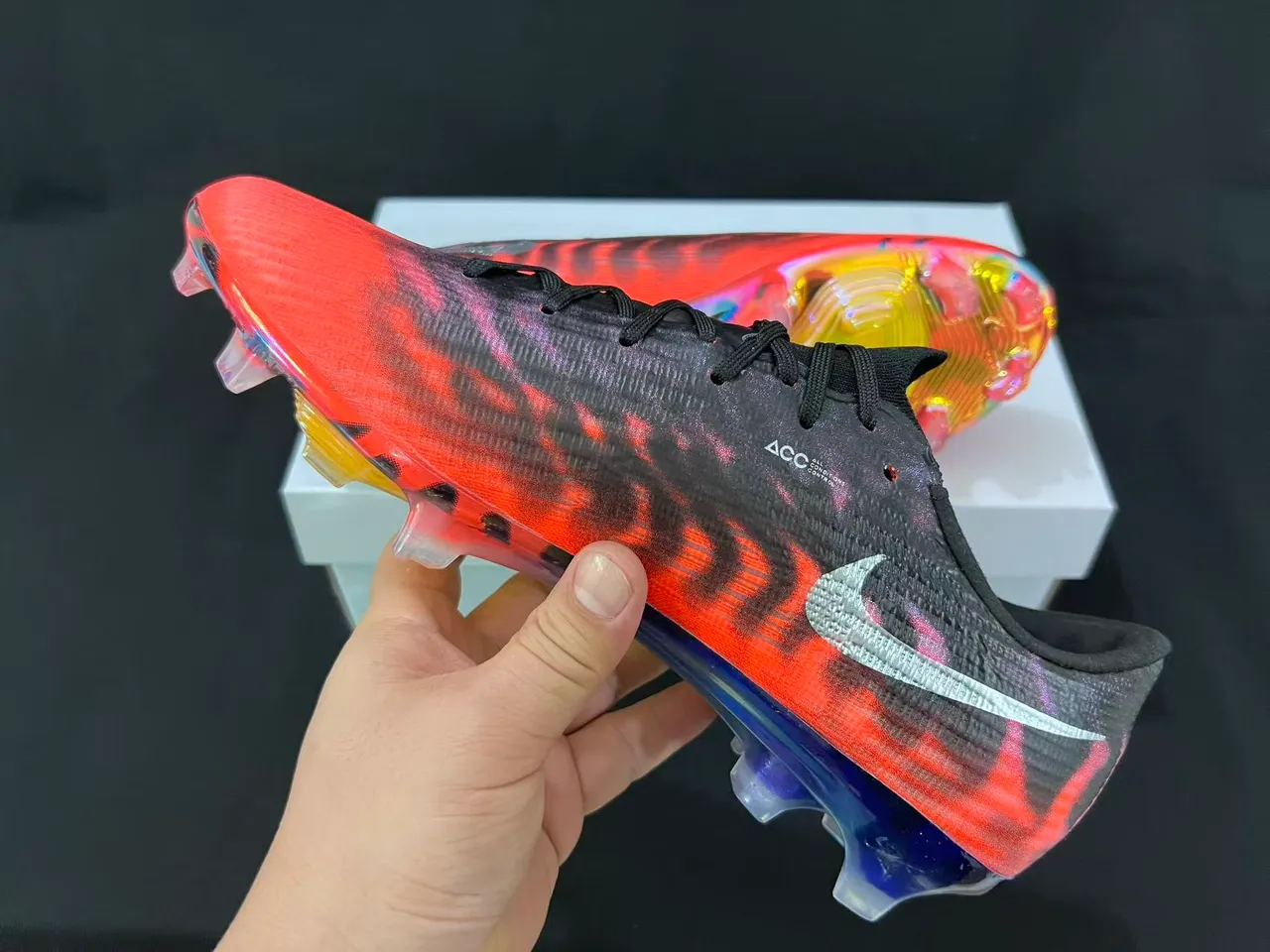 Nike Mercurial Superfly Flyknit Ultra multicolores para terreno firme Zapatos de fútbol 4