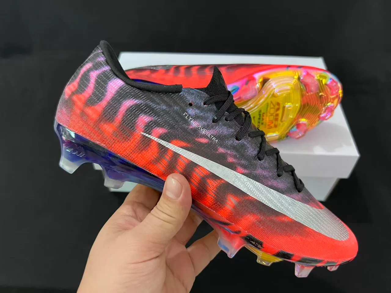 Nike Mercurial Superfly Flyknit Ultra multicolores para terreno firme Zapatos de fútbol 6