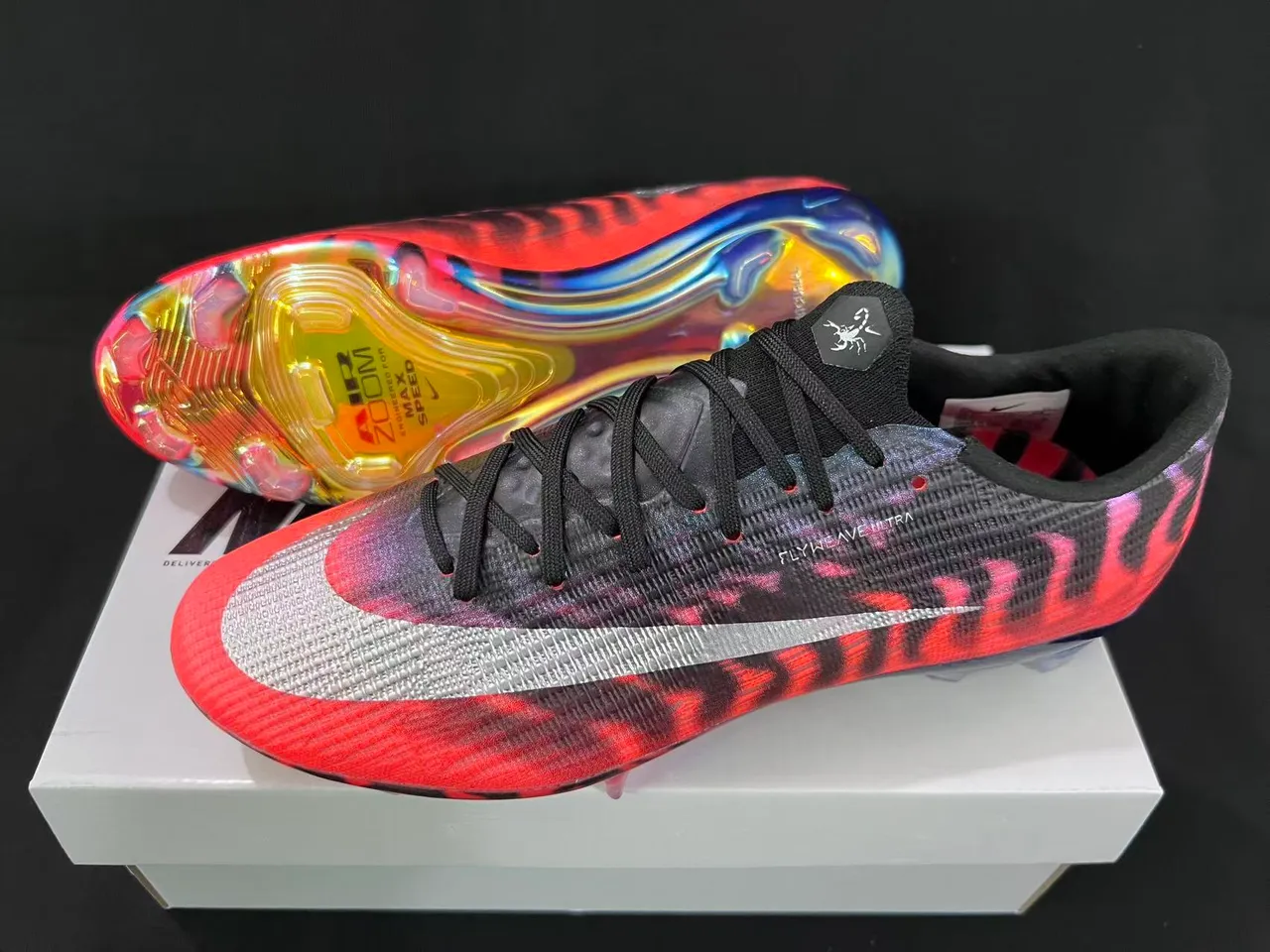 Nike Mercurial Superfly Flyknit Ultra multicolores para terreno firme Zapatos de fútbol 9