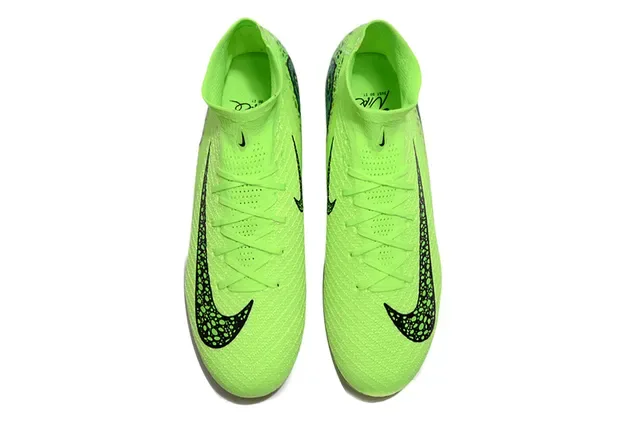Nike Mercurial Superfly Verde lima neón com motas Chuteira de futebol para grama firme 2