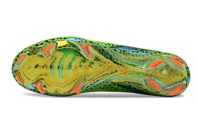 Nike Mercurial Superfly Verde lima neón com motas Chuteira de futebol para grama firme 6