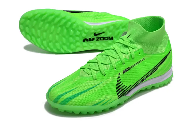Nike Mercurial Superfly Turf Neon Green Black Turf Soccer Shoes 2