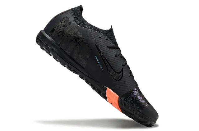 Nike Mercurial Turf Noir Orange Turf Chaussures de football 2