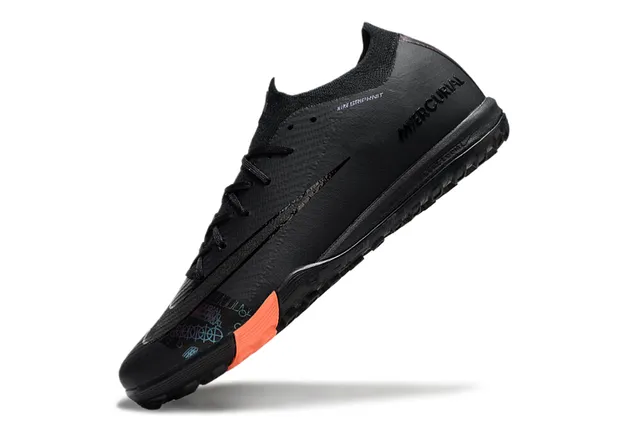 Nike Mercurial Turf Noir Orange Turf Chaussures de football 3
