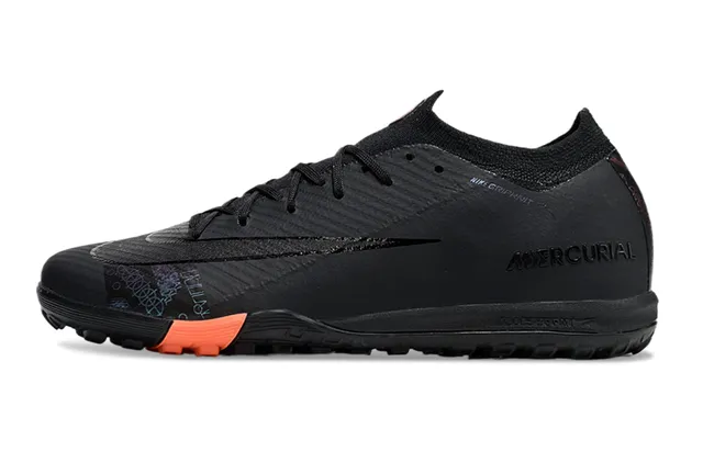 Nike Mercurial Turf Noir Orange Turf Chaussures de football 7