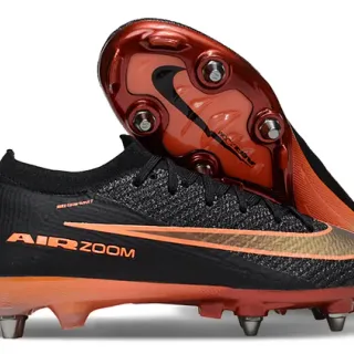 Nike Mercurial Vapor Air Zoom Black Orange Firm-Ground Soccer Shoes