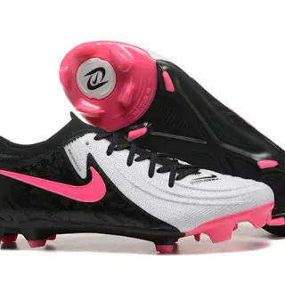 Nike Mercurial Vapor Black Pink Low-Cut Knit Upper Asymmetric Lacing Firm-Ground Soccer Shoes
