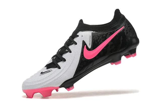 Nike Mercurial Vapor Black Pink Low-Cut Knit Upper Asymmetric Lacing Firm-Ground Soccer Shoes 5