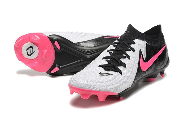Nike Mercurial Vapor Black Pink Low-Cut Knit Upper Asymmetric Lacing Firm-Ground Soccer Shoes 7