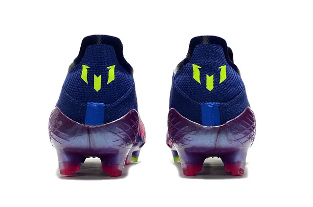耐克 Mercurial Vapor Messi 100 蓝紫霓虹 硬地足球鞋 4