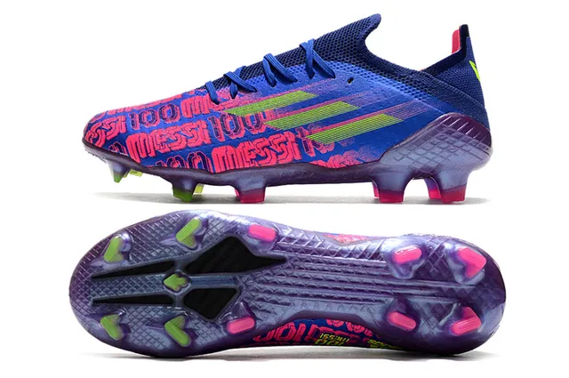 耐克 Mercurial Vapor Messi 100 蓝紫霓虹 硬地足球鞋 5