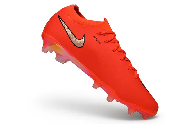 Nike Mercurial Vapor Orange Gold Low-Cut Knit Upper Metallic Swoosh Overlay Firm-Ground Soccer Shoes 7
