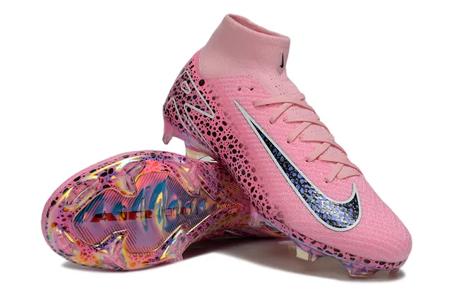 Nike Mercurial Vapor Pink Black Speckle Iridescent Firm-Ground Soccer Shoes 4