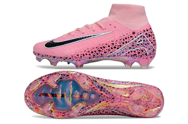 Nike Mercurial Vapor Pink Black Speckle Iridescent Firm-Ground Soccer Shoes 6