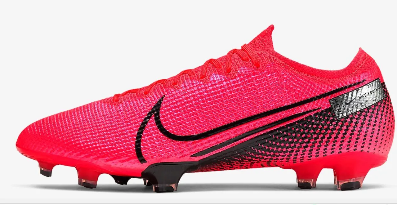 Nike Mercurial Vapor Dégradé rouge rose à crampons fermes chaussures de football 6