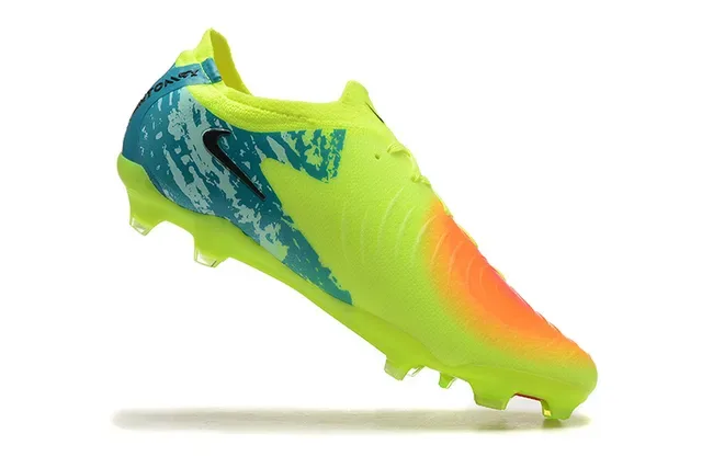 Nike Mercurial Vapor Jaune Bleu Chaussures de football Low-Cut Upper synthétique Sol ferme 4