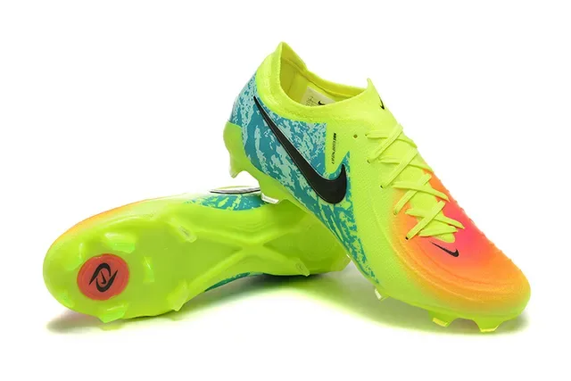 Nike Mercurial Vapor Jaune Bleu Chaussures de football Low-Cut Upper synthétique Sol ferme 6