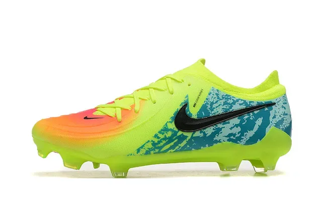 Nike Mercurial Vapor Jaune Bleu Chaussures de football Low-Cut Upper synthétique Sol ferme 10