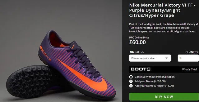 Nike Mercurial X Amarelo Vermelho de corte baixo Superior sintético Ribeteado Texturizado Antepié Grama Sapatos de futebol 7