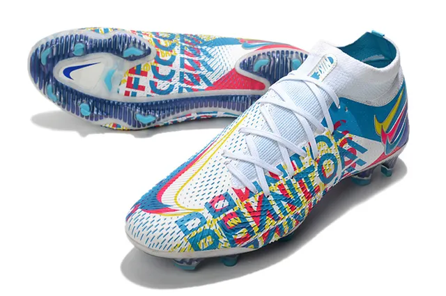 Nike বহুবর্ণ গ্রাফিক প্রিন্ট হাই-কাট ফার্ম-গ্রাউন্ড সকার জুতো 6