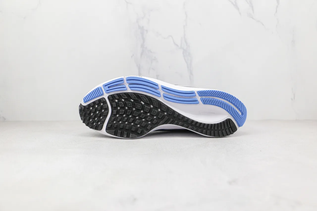 Nike Navy Blue Engineered Mesh Upper White Swoosh Overlay Running Shoes 8