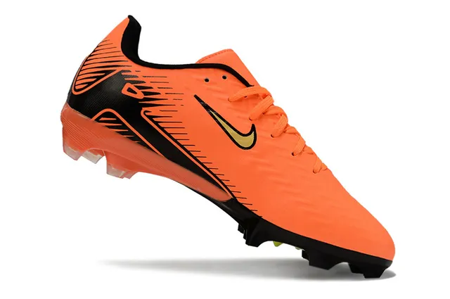 Nike Orange Black Low-Cut Synthetic Upper Firm-Ground Soccer Shoes 2